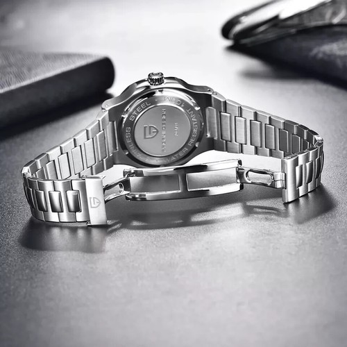 Pagani Design PD-1728 Orologio Meccanico Automatico Uomo Acciaio Nautilus Blu - Imagen 8 de 13