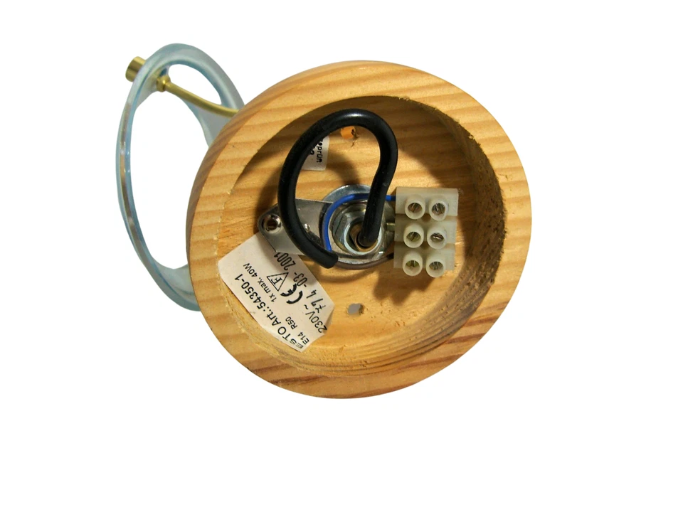 Apliques de pared (3) MCM, Art Deco, madera de pino rojo, punto multidireccional Foto 4 de 4