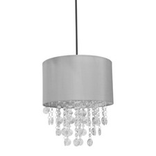 Easy Fit Ceiling Pendant Light Shade Acrylic Jewel Droplet Chandelier Lampshades