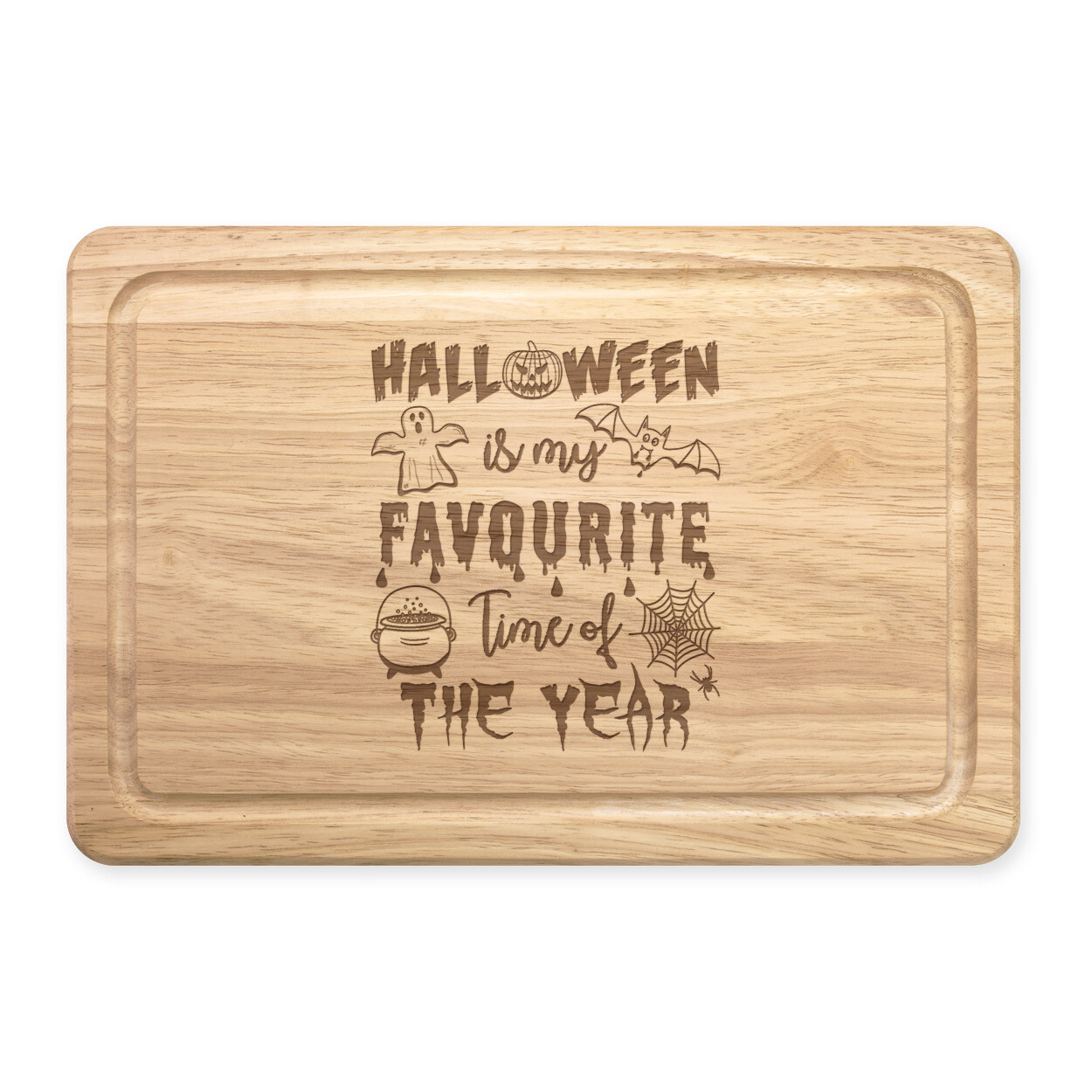 Halloween Is My Favourite Time Of The Year Rectangular Chopping Board Ghost