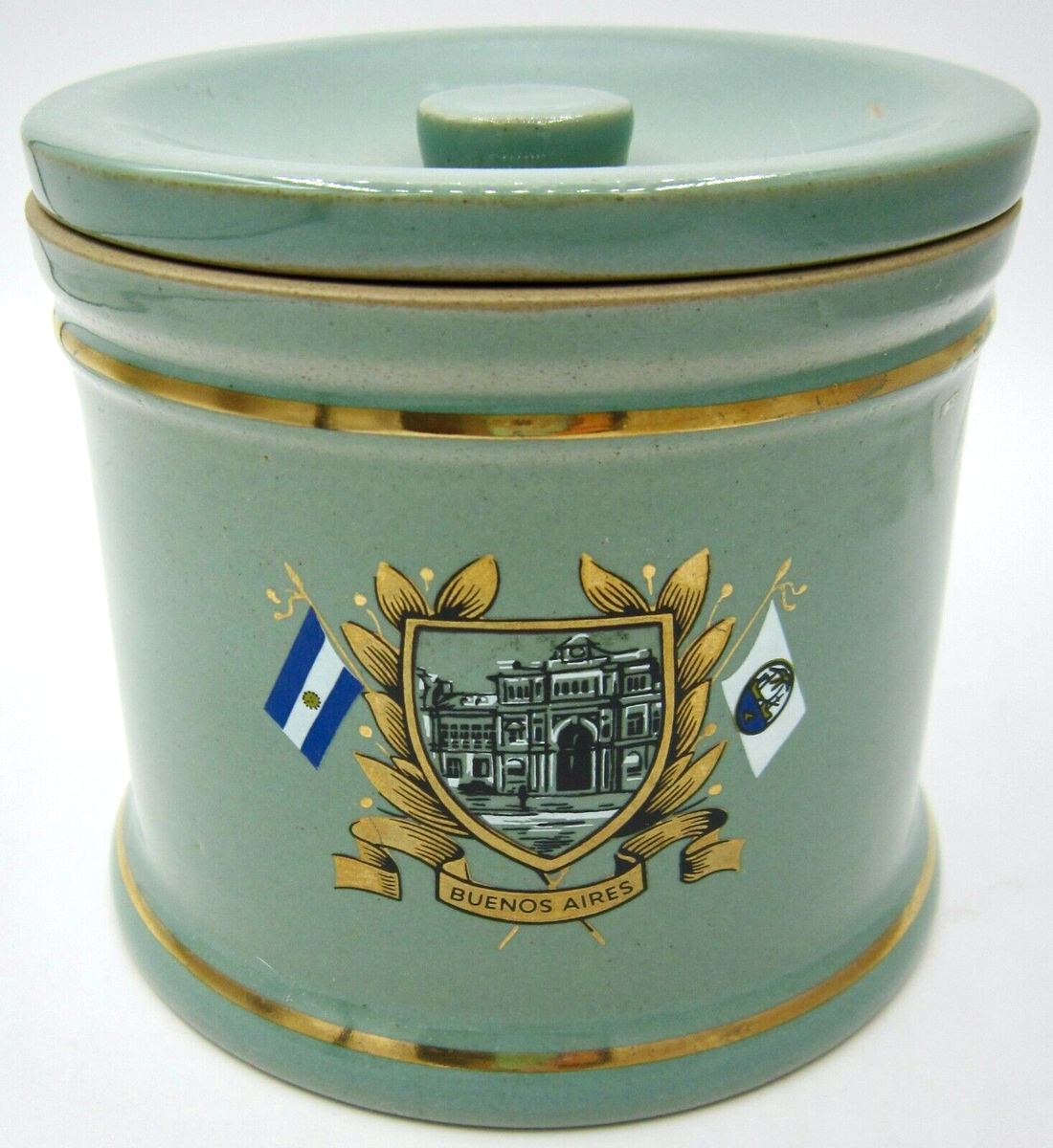Denby Tobacco Storage Jar (3.5 In.) Tokyo, Buenos Aires & Paris