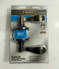 Defiant Naples Bed And Bath Door Knob Lever  Aged Bronze 1001 509 924