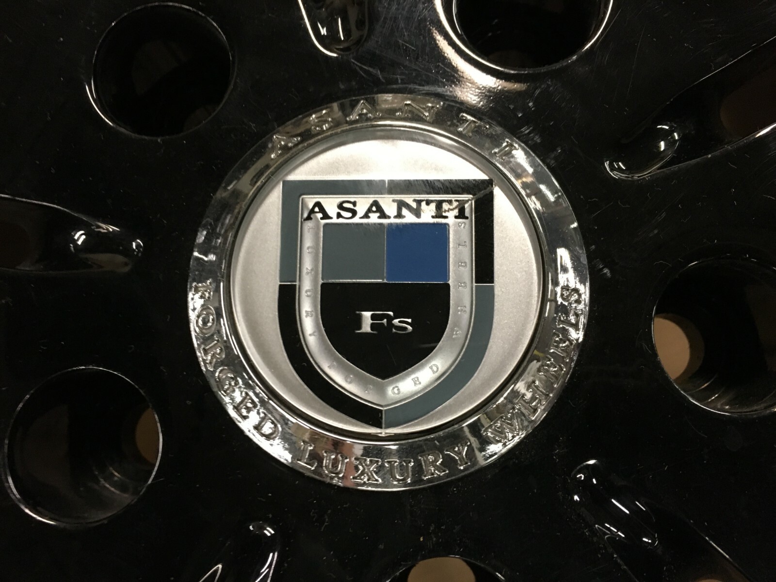 2000-2009 Ferrari 360 F430 Asanti Wheel Rim Set 4Ps Tire 265/30 ZR22 Black