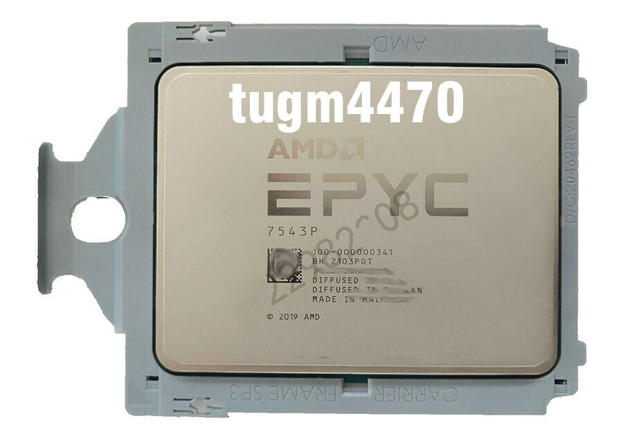 AMD EPYC 7543P CPU processor 32 cores 64 threads 2.8GHz 225W up to