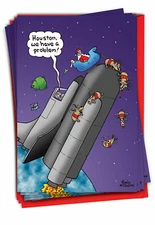 12 Funny Christmas Cards (1 Design, 12 Cards) - we have a problem B5760