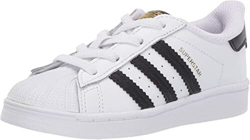 adidas Original Unisex Child Superstar Elastic Sneaker Wh/BLK Toddler NIB - Picture 3 of 8