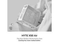 HYTE X50 Air Modern Performance ATX Mid-Tower PC Gaming Case - Snow White