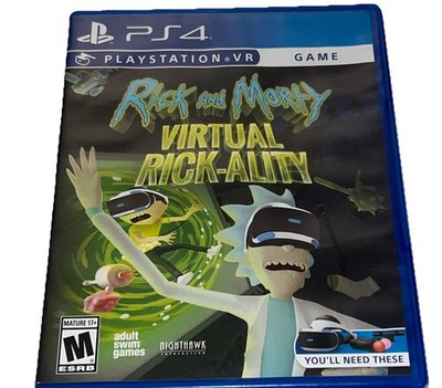 Rick and Morty Virtual Rick-Ality (PlayStation 4, 2018) Very Good Tested | Works