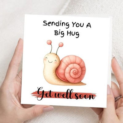 Karte Get Well Soon für Freunde und Familie, große Umarmung, Krankenhauskarte
