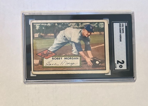 1952 Topps High # Bobby Morgan #355 Brooklyn Dodgers Graded SGC 2