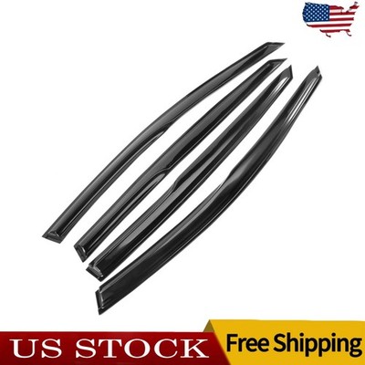 JDM Mugen Style Window Visor Rain Guards for 2011-2015 Kia Optima K5, Tape-On