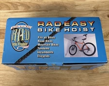 Rad Easy Bike Hoist, Ceiling Mount, Fits ALL Bikes, 100 lbs max Garage Brand New