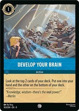 Lorcana Develop Your Brain 163/244 Ch. 09 Fabled NM