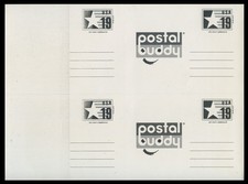 Sc# CVUX4/UPSS# PB3b2 - 19c EAGLE & STAR PARTIALLY PRINTED E.F.O. - FIRST DAY?