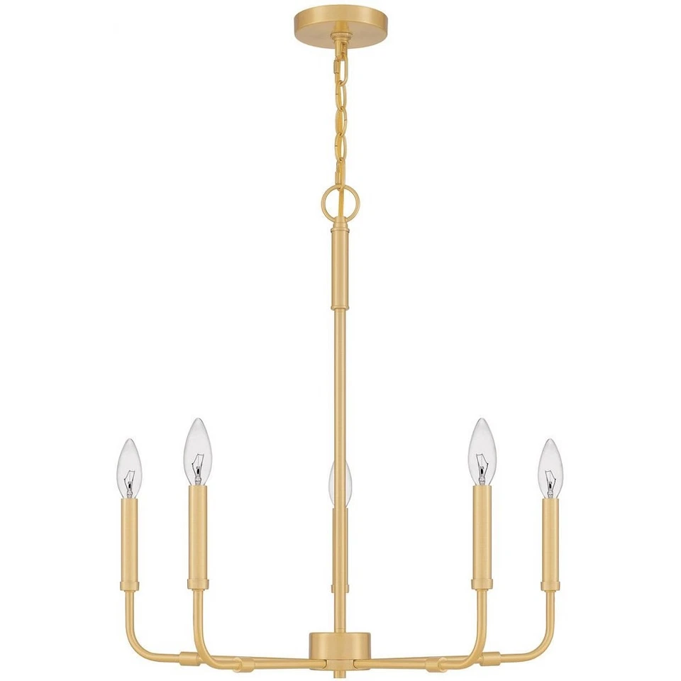 Abner - Lámpara de araña de 5 luces en estilo de transición - 24 pulgadas de ancho por 25,25 Foto 2 de 4