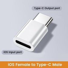 USB-C to 8pin Adapter Fast Charging Converter for iPhone & iOS Devices