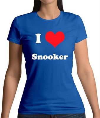 I Love Snooker - Womens T-Shirt - 147 World Crucible Player Cue Sullivan