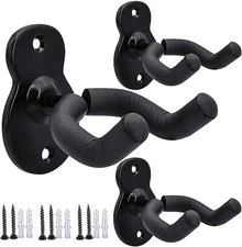 Sound harbor Guitar Wall Mount Hanger 3 Pack Hook 3 Style 