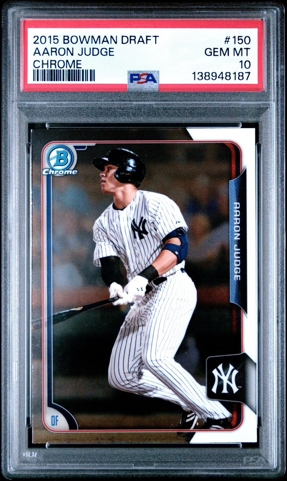 2015 Bowman Chrome Draft Aaron Judge #150 Rookie Card PSA 10 Yankees