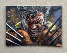 Wolverine Hand Drawn Sketch Card Signed By Artist 1/1