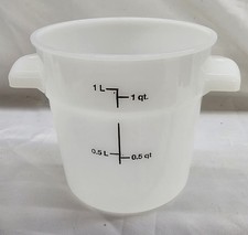 Contenedor de almacenamiento de alimentos redondo Carlisle 1097102 StorPlus, 1 qt