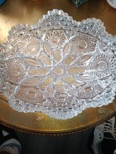 Centro de mesa American Brilliance cristal corte 11 pulgadas frutero