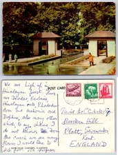 Kashmir India Shalimar Garden Postcard CTLA402
