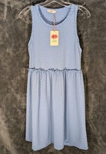 Entro Anthropologie Sleeveless dress Dropped Waist Scoop Neck Size S Periwinkle