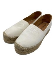 Prada Shoes Ivory Women's Leather Outsole Heel Size EU37/US7