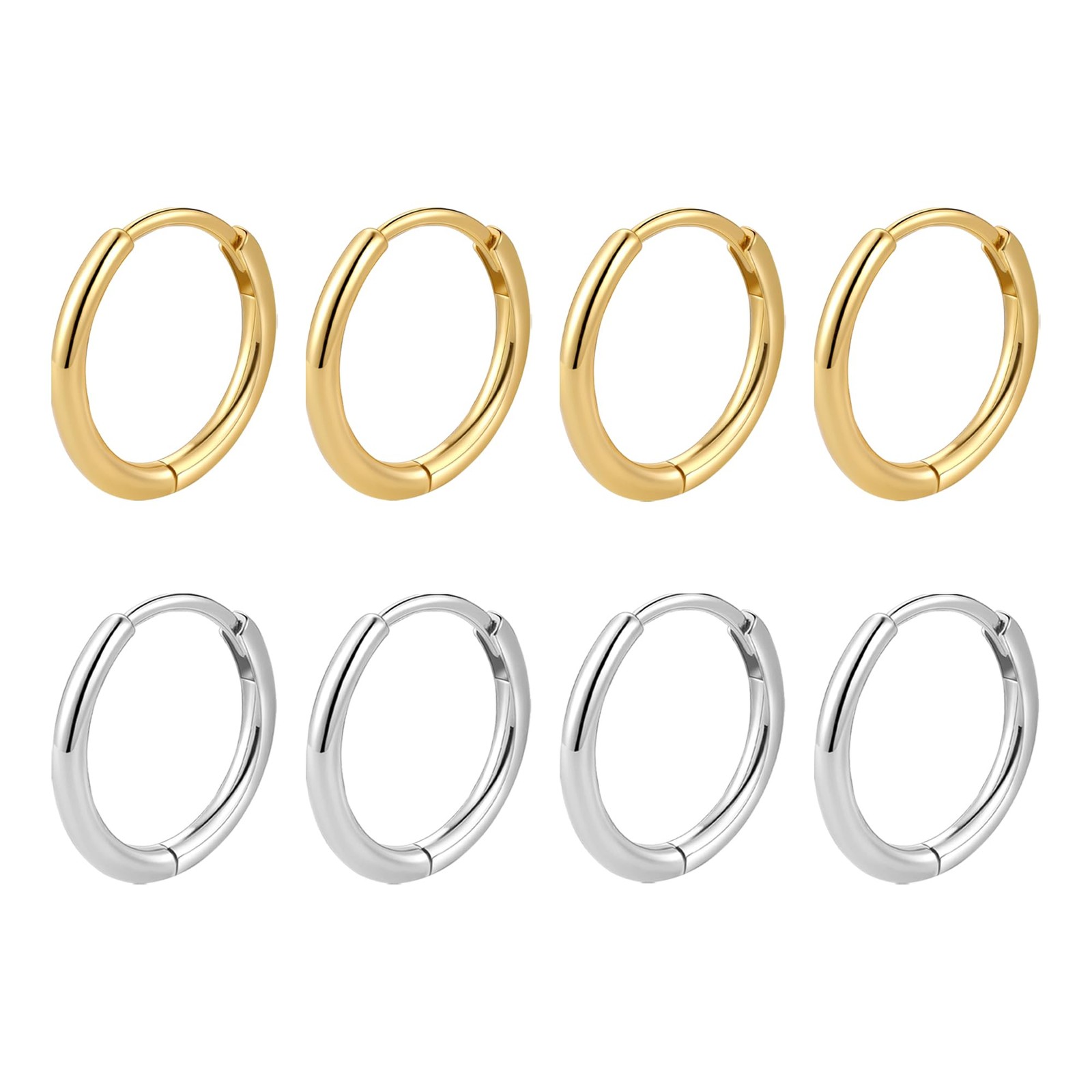 Boucle d'oreille Creoles Acier Inoxydable : Finition Miroir et Éclat Durable