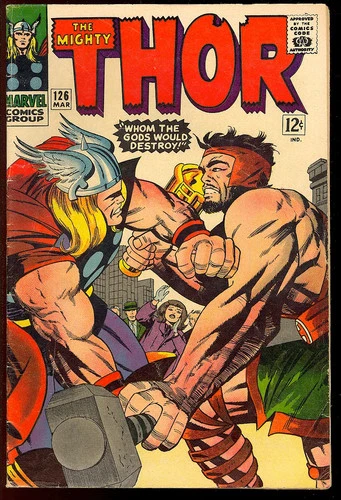 Thor #126 (#1) First Issue Silver Age Superhero Vintage Marvel Comic 1966 VG-FN