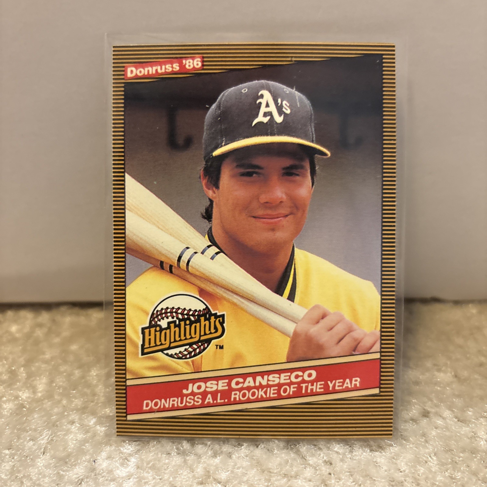1986 Donruss Highlights - Jose Canseco #55 (RC)