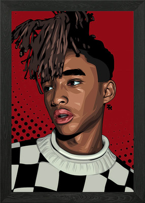 Jaden Smith Portrait Digital Art Gerahmtes Wandbild Poster Leinwanddruck Bild