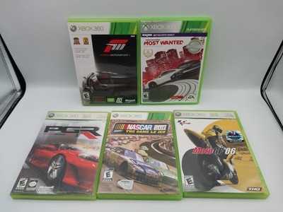 Need For Speed Forza Motorsport NASCAR Racing Game Lot Bundle (5 Xbox 360 Games)