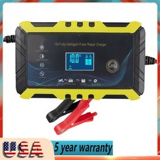 Car Battery Charger Heavy Duty 12V/24V Smart Automatic Intelligent Pulse Repair