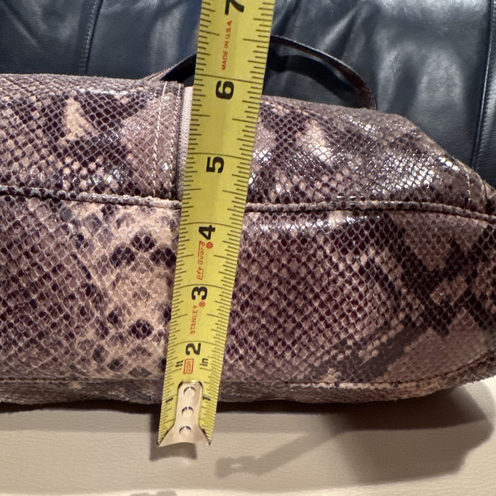 Michael Kors snake print On Leather shoulder bag … - image 14