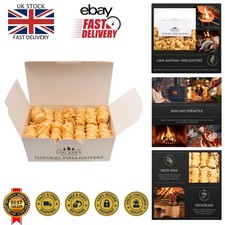 40 Natural Fire Lighters - Quick Light Eco Fire Starters for Home & Outdoors 0.35 per lighter