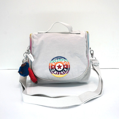 Kipling New Kichirou Insulated Lunch Bag KI9431 Polyamide Truly Grey Rainbow $59