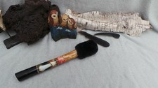 DrumbeaterHawthorn tree for skin or synthetic shamanic drum, fly agaric mushroom