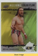 2022 Upper Deck Allure AEW Color Flow Yellow Green Bryan Danielson READ 17an