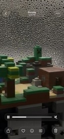 LEGO Minecraft Micro World Assembled Appears Complete With Box Steve And Creeper