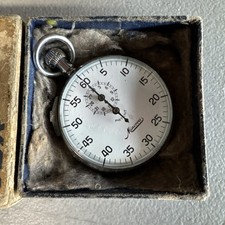 Minerva Cronometro Timer Vintage Meccanico Svizzero Con Scatola