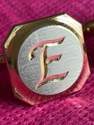 Vintage*CUFFLINKS*E*Silver & Gold tone*unbranded — photo 1