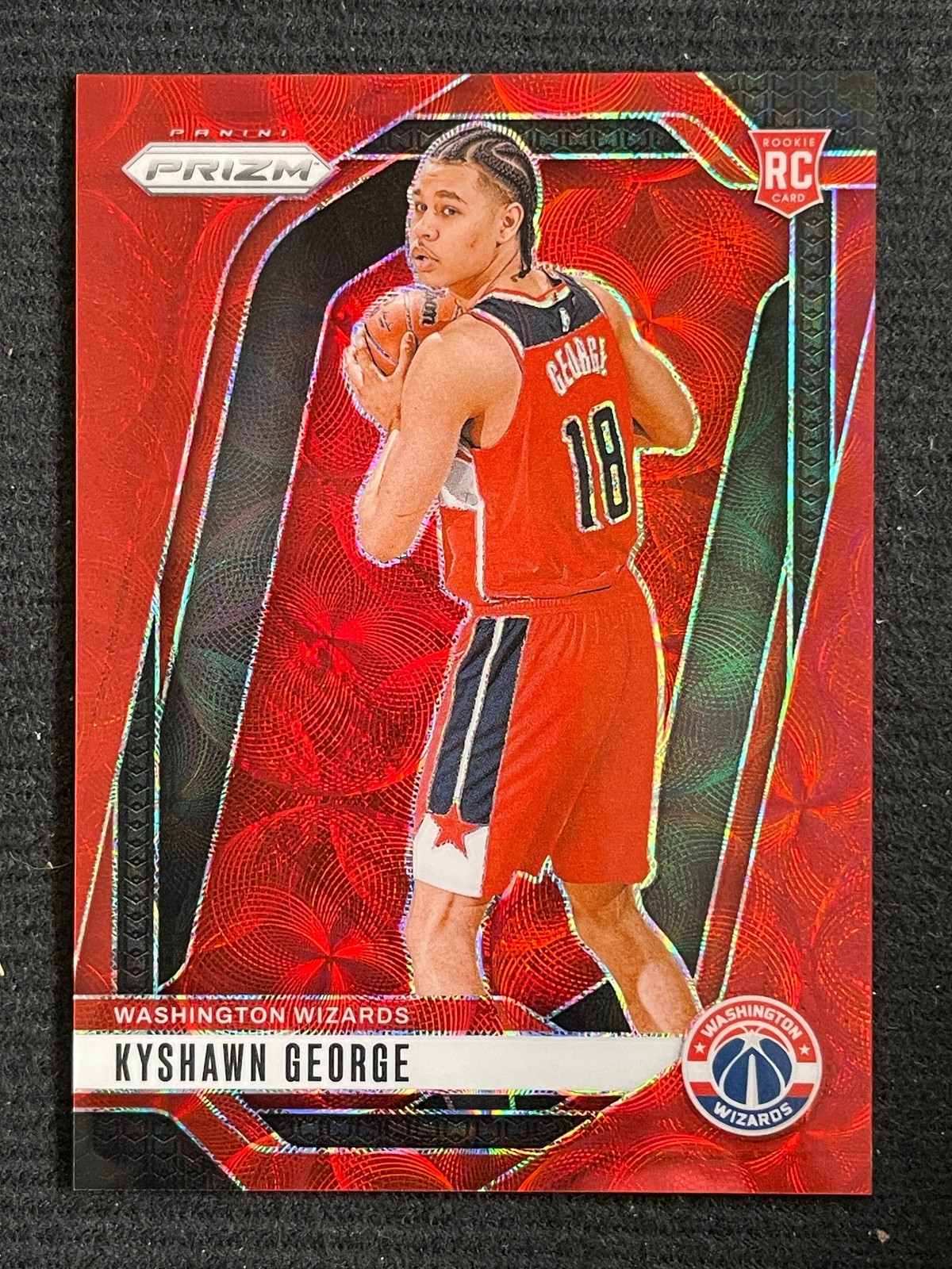 Kyshawn George 2024-25 Panini Prizm RC Rookie Red Choice /88 #257