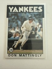 1986 Topps - Don Mattingly #180 New York Yankees Mlb Baseball Card