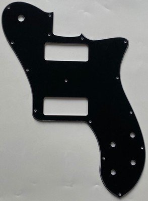 For Fit Fender 72 Telecaster Deluxe Re-Issue P90 Guitar Pickguard 3 Ply Black