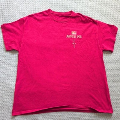 Cactus Jack Shirt Mens Large Pink McDonalds Apple Pie Sweets Graphic Tee Travis