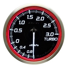 Defi Racer Gauges N2 ---- 60mm Red Boost Gauge 300kpa Defi Df16703