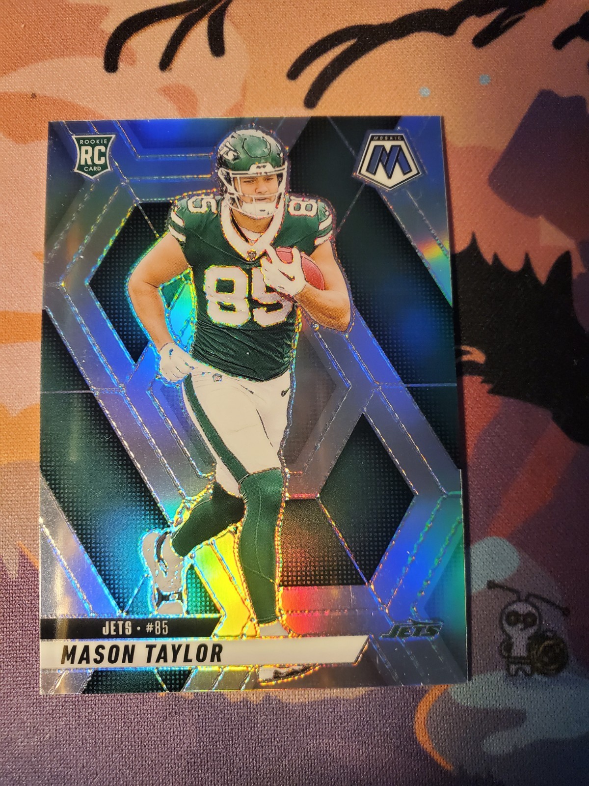 2025 Panini Mosaic Football Mason Taylor Rookie Silver Prizm RC #324 Jets