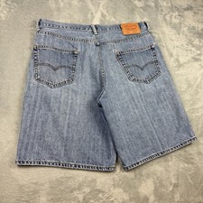 Y2K Levi  s 550 Relaxed Fit Denim Shorts Mens 36 Light Wash Jean Shorts